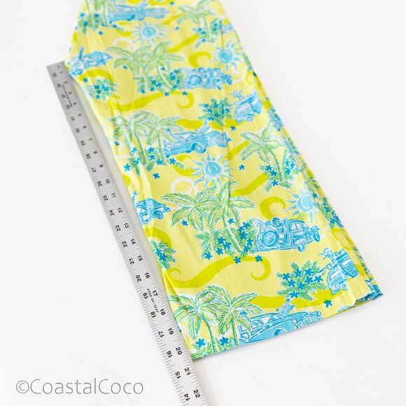 Lilly Pulitzer Cruisin Cargo Pants 6 Vintage Y2K Capri Tropical Beach Rare Print - Picture 6 of 13